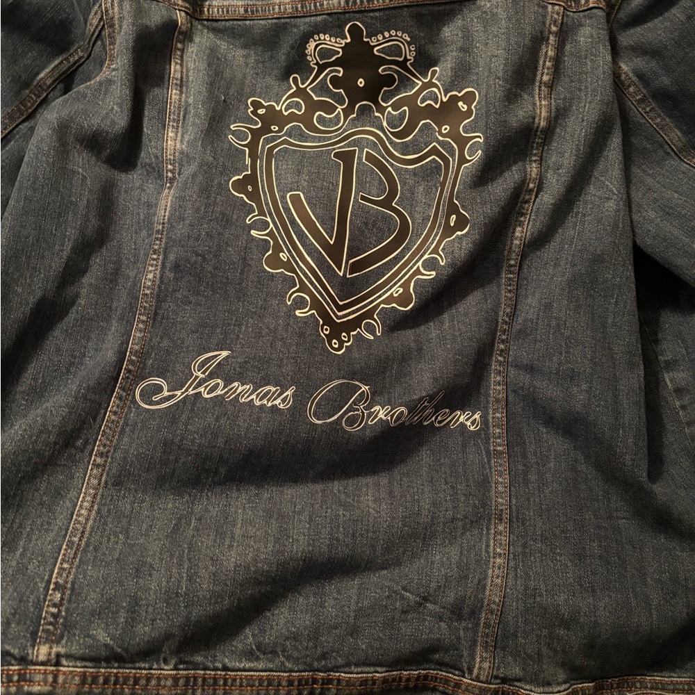 Custom denim Jonas Brothers Logo Jacket